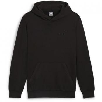 Sudadera con Capucha Puma ESS Elevated para Hombre, Color Negro, Talla L, Casual y Deportivo, Algodón Sostenible