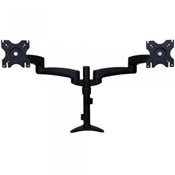 StarTech.com ARMDUAL - Soporte con mástil ajustable de fijación en mesa para 2 pantallas LCD de 24