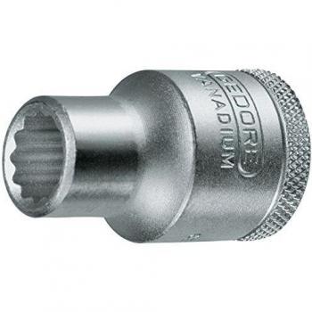 Vaso de Impacto Gedore 1/2 (12,5 mm) 34 mm Hexagonal, Acero Cromado