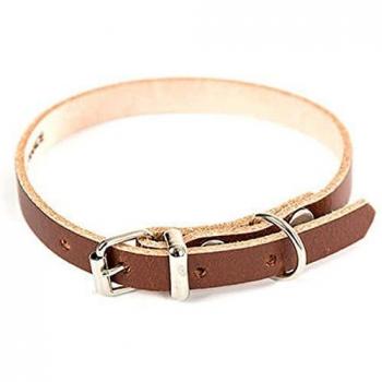 Collar de perro de cuero Martin Sellier con correa incluida