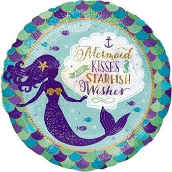 amscan 3779901 - Globo de papel de aluminio para besos y estrellas de mar
