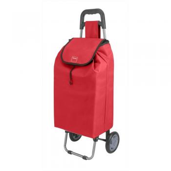 Metaltex Daphne - Carro de Compra con 2 Ruedas, 40 Litros, Rojo