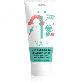 Naïf Kids Champú y Acondicionador 2 en 1 para Todo Tipo de Cabello 200ml