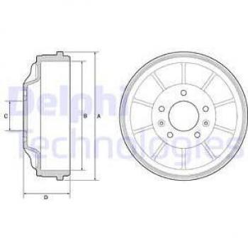 Tambor de freno DELPHI BF562, tipo: tambor de freno, características: fabricado por DELPHI, modelo BF562, diseñado para sistemas de frenos de vehículos, alta resistencia y durabilidad, fácil instalación
