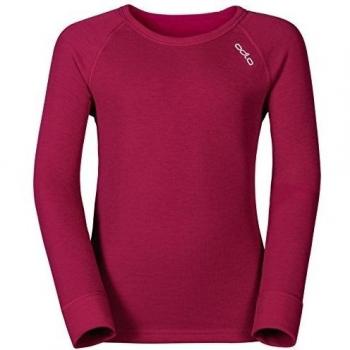 Odlo 10459 - Camiseta de manga larga para niña, 10459, rojo, 162