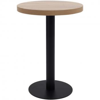 vidaXL Bistro Table Light Brown 60 cm MDF