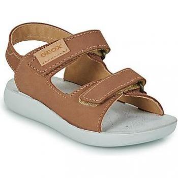 Geox Sandalias J SANDAL LIGHTFLOPPY para niño, color tabaco, características: diseño ligero, suela antideslizante, cierre ajustable, material transpirable