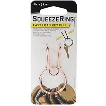 NITEIZE KSQR-40-R6 SQUEEZERING-Llavero apertuta fácil Aluminio, Cobre, Estandar