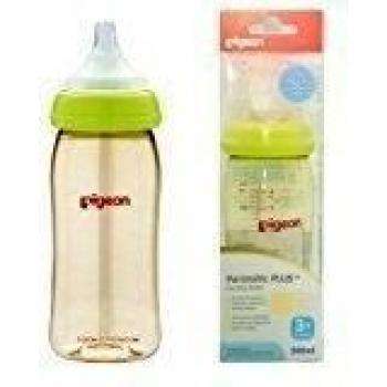 Pigeon Peristaltic PLUS PPSU Nursing Bottle BPA Free 240 ml with nipple size M by Pigeon