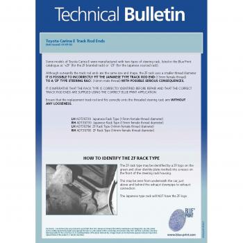 Rótula de dirección externa derecha ADT38730 Blue Print