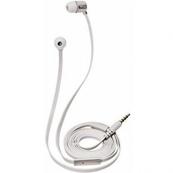 Trust Urban Duga - Auriculares In-Ear con micrófono y cable plano anti-enredos, plata