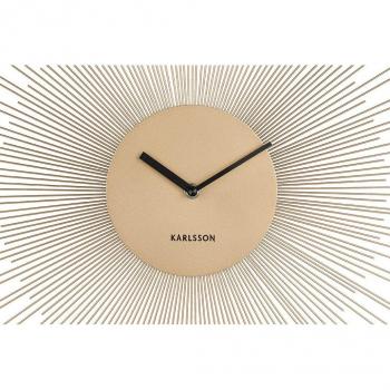 Reloj de Pared Karlsson Peony Acero Oro Grande 60 cm