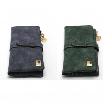 1 o 2 carteras de piel suave disponibles en diferentes colores temporada mujer elegante