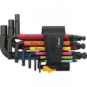 Wera 950/9 Hex-Plus Multicolour Imperial 3 Piece 9-Piece Allen Key Set