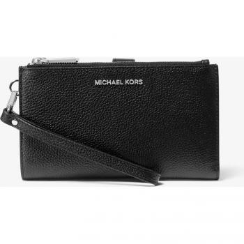 Cartera de Mujer Michael Kors de Piel Negra con Asa para Muñeca - Tamaño Único