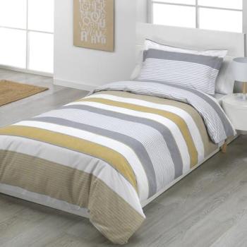 Funda Nórdica Infantil Suave Ocre Zarautz - Sin Planchado para Cama 90 y 105