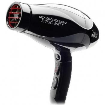 GAMMA+ SECADOR DE PELO PROFESIONAL RELAX POWER 2750W - Potencia de 2750W, tecnología Tormalionic, diseño ergonómico, múltiples velocidades y temperaturas, incluye difusor y concentrador