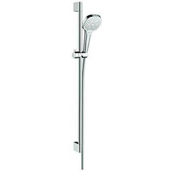 Hansgrohe 26590400 Croma Select E 110 Multi set de ducha, 0,90m, 3 tipos de chorro, blanco/cromo