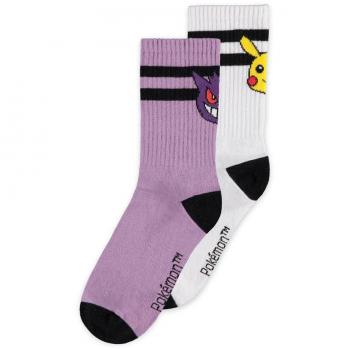 Pack de 2 Pares de Calcetines Pokemon Women Heads Talla 35-38