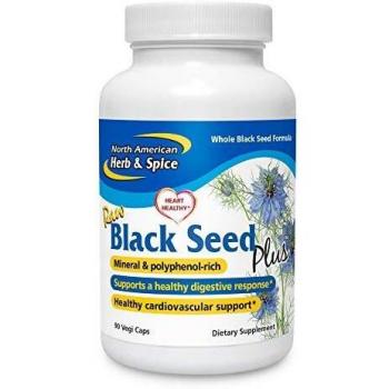 North American Herb & Spice Black Seed Oil 1000 mg - 90 Count - Liver, Gallbladder & Intestinal Function - Heart & Digestive Health - Black Seed Oil, Oregano Oil, Fennel - Non-GMO - 45 Servings