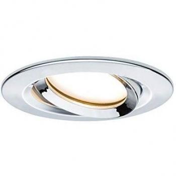 Lámpara Empotrable LED Nova Plus 1x6,8W Regulable IP65 Redonda Orientable Cromo