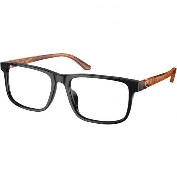 Ralph Lauren RL6225U 5398 Men's Eyeglasses - Glossy Black Frame, Size 54, Blue Light Block Available