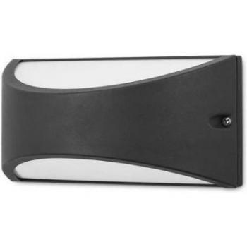 Aplique de jardín LED Kapa Gris Urbano 10 cm