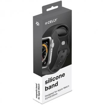 Correa de silicona para Apple Watch 42/44/45 negra