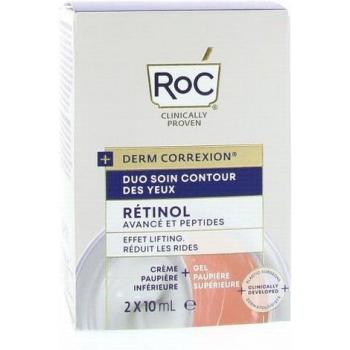 RoC Derm Correxion Dual Eye Cream with Retinol & Peptides - 20ml Anti-Wrinkle Treatment