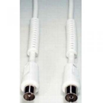E+P Cable de Antena (Dorado), 1,5 m, Color Blanco