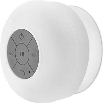 Altavoz Bluetooth Impermeable (IPX4) con Ventosa - Blanco