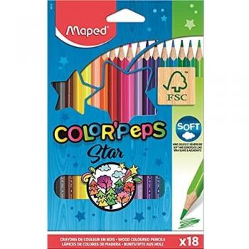ESTUCHE 12 LÁPICES DE COLORES GIOTTO MEGA TRI