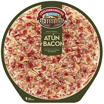 Casa Tarradellas - Pizza Fresca Atún Y Bacon, 405 g
