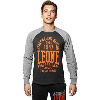 Leone - Camiseta de Manga Larga para Hombre - Hierro