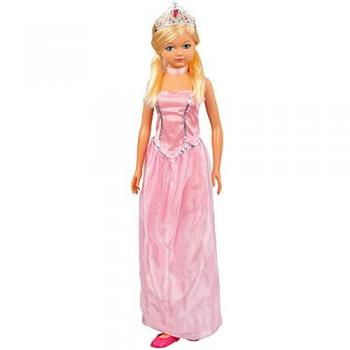 Muñeca Colorbaby María Princesa 105 cm, articulada, para peinar, incluye zapatos y corona, diseñada para niños y niñas a partir de 3 años