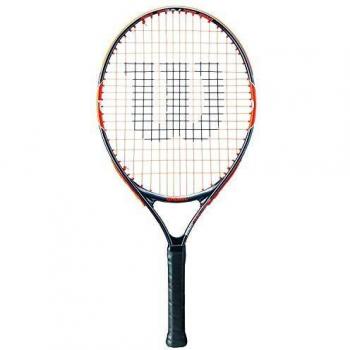 Wilson Burn Team TNS TKT Raqueta de Tenis, Unisex Niños, Naranja / Gris