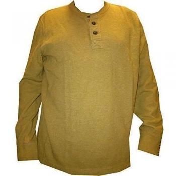 Camiseta Manga Larga para Hombre de Eddie Bauer - algodón, amarillo, 100% algodón. 100% algodón, hombre, XL