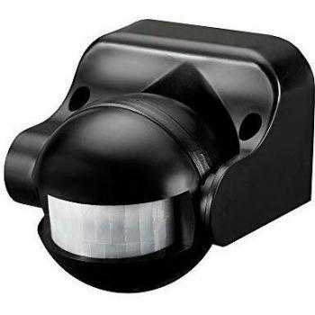 EDM 73116 Detector de Movimiento con Regulador Noche/Dia 180 Ip44, Negro, 3600 W, 220 V, Multicolour