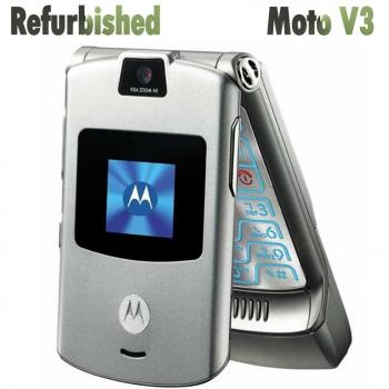 Teléfono móvil Motorola Razr V3 Flip desbloqueado original reacondicionado con caja blanca