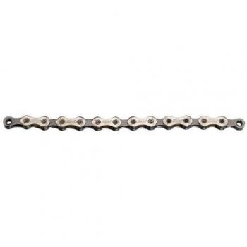 BBB 2909300101 Cadena, Strebenschutz Kette Powerline Bch-101, Grau-Nickel, 10-fach, 2.909.300.101, Plata/Negro, 10V