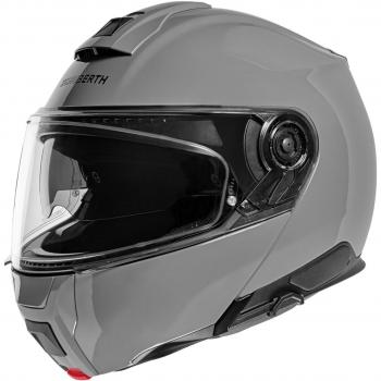 Casco Modular Schuberth C5 - Fibra de Vidrio y Carbono, Color Gris Cemento, Talla 2XL