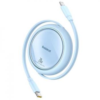 Cable Retráctil Baseus Free2Pull USB-C a Lightning 20W 1m - Azul