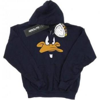 Sudadera con capucha Daffy Duck cara grande para niñas de Looney Tunes 5-6 años color azul marino