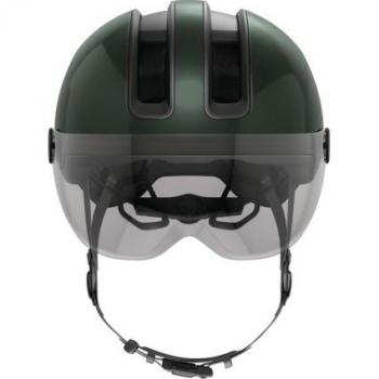 Abus HUD-Y ACE Urban Bicycle Helmet - Moss Green, Size M (54-58 cm)