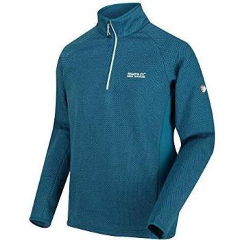 Regatta Highton-Forro Polar Bicolor con Media Cremallera Y Tejido Elástico Extol Fleece, Hombre, Gulfstream/Gulfstream, XL