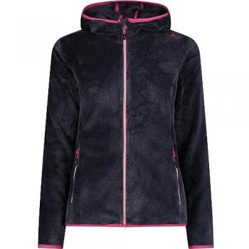 Highloft Fleece Hoodie with Capuchon - Women's Titanium/Fuchsia