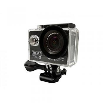 Cámara Deportiva 3Go Wildcam3 con Pantalla de 2, Resolución 4K Ultra HD, 12MPX, Micro HDMI y USB, WiFi Integrado, Batería de 1050mAh y Resistencia al Agua hasta 30M