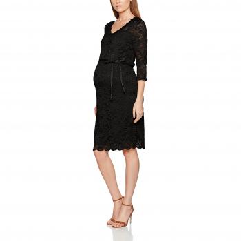 MAMALICIOUS Mlmivana 3/4 Jersey Dress, Vestido para Mujer, Negro