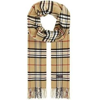 Ornella Venturi Mujeres/Hombre Bufanda Cuadros de Moda Cuadros Camello, SA652U 200 x 31 x 0,5 cm
