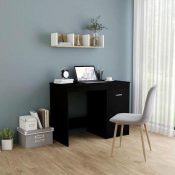 vidaXL Black Desk 100x50x76 cm Engineered Wood